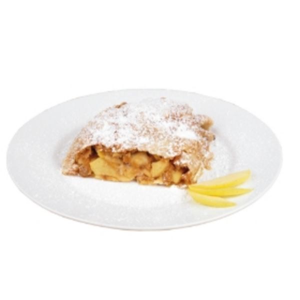 Apfelstrudel roh, mit Rosinen