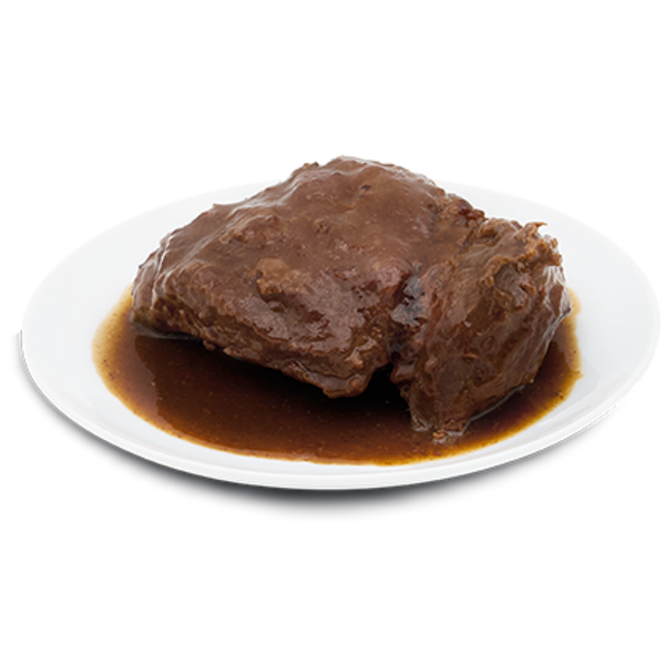 Ochsenbackerl in Sauce